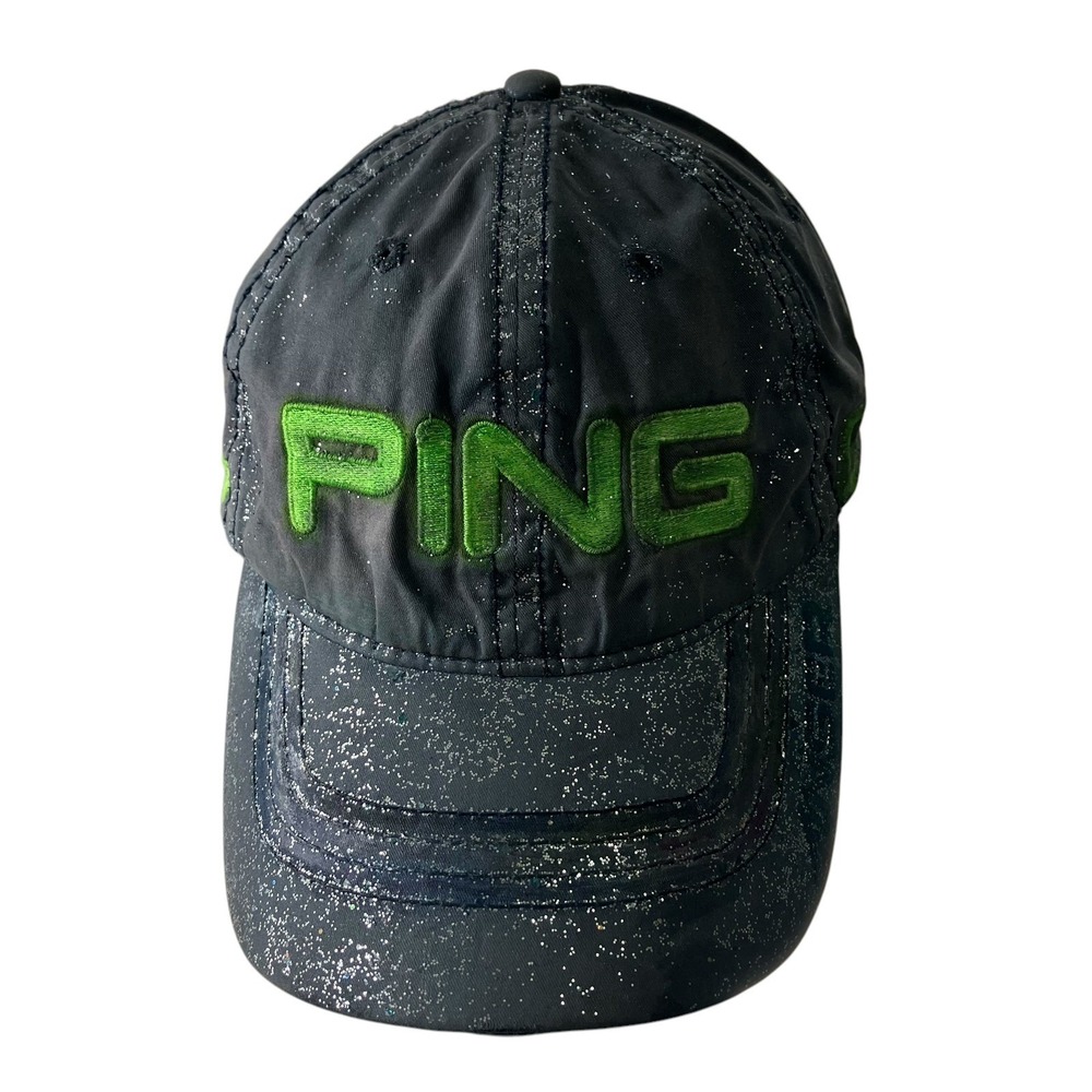 PING Golf Hat Cap Adjustable Green‎ Logo Sparkle Accents